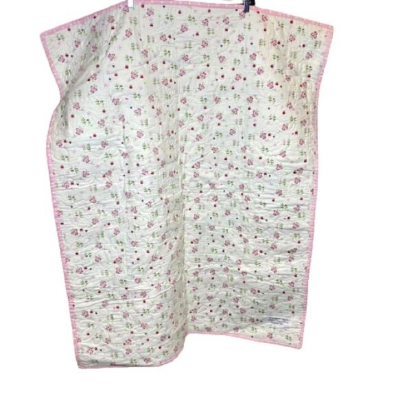 Handmade NWT pink, purple Forrest animal baby or lap quilt size 49” X 40” - Picture 4 of 16